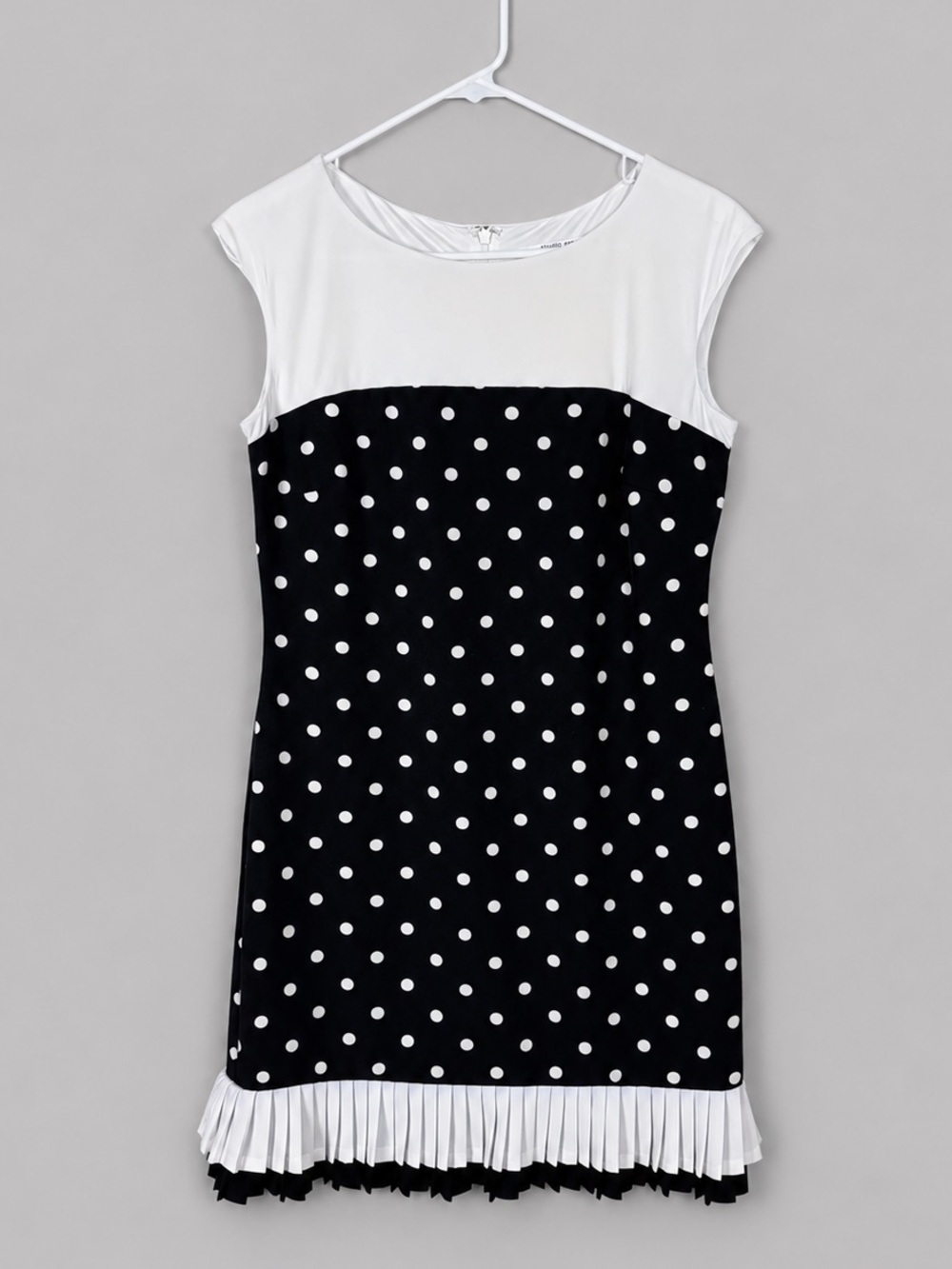 Studio One NY Womens Polka Dot Dress Size 6 Ruffle Feminine Preppy Coquette